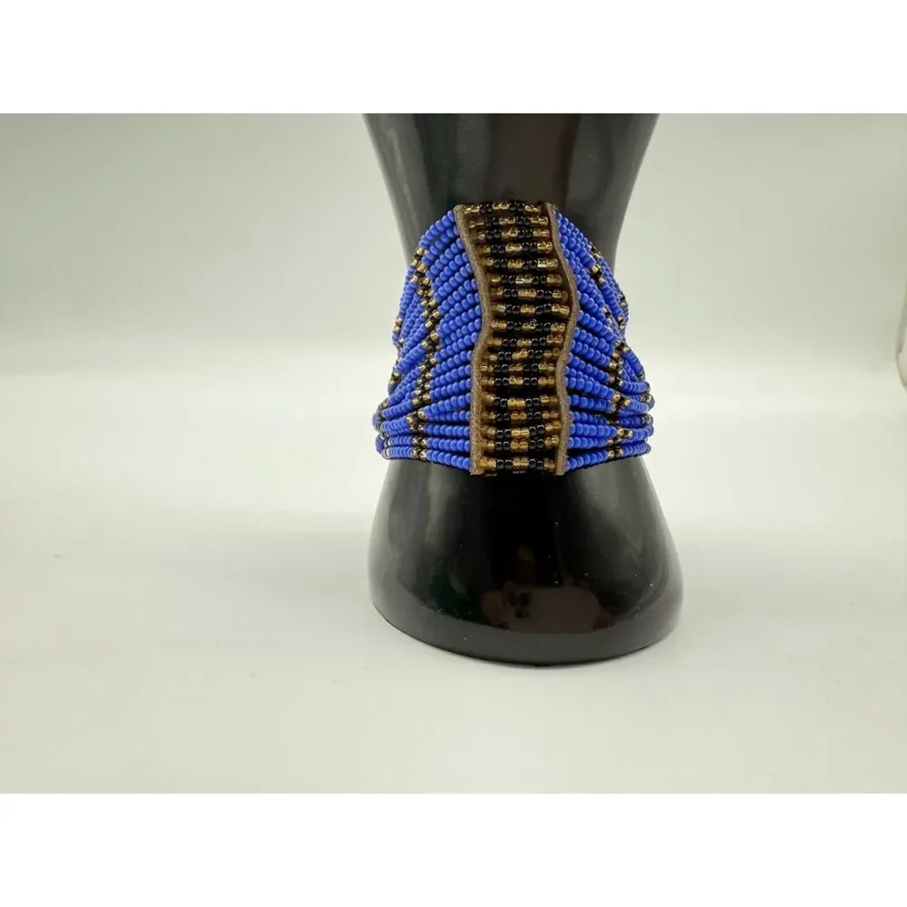Beaded cuff bracelet